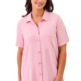 Martha Stewart Women's Notch Collar Nightshirt, 2-pack