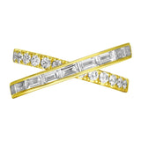 Baguette and Round Brilliant Diamond Ring (1.18 ctw)