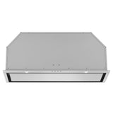 Brunetti 30 in. Stainless Steel Power Pack Insert Hood with Peripheric Suction, 600 CFM