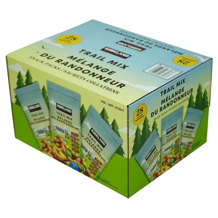 Kirkland Signature Trail Mix Snack Packs, 28 × 57 g