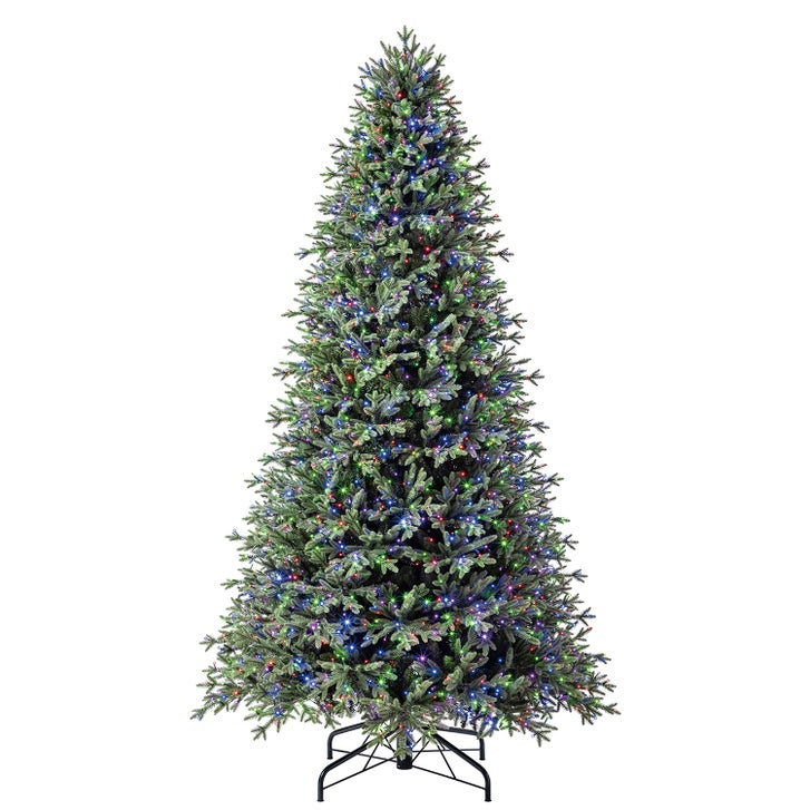 9 ft Pre-Lit Aspen Artificial Christmas Tree, 2,700 Color- Changing Radiant Micro Twinkle LED® Lights
