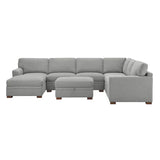 Thomasville Langdon 4-piece Fabric Sectional with Storage Ottoman
