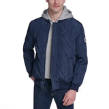 Converse Men's Hooded Quilted Bomber Jacket