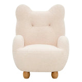 Chloe Juvenile Fabric Armchair, Cream