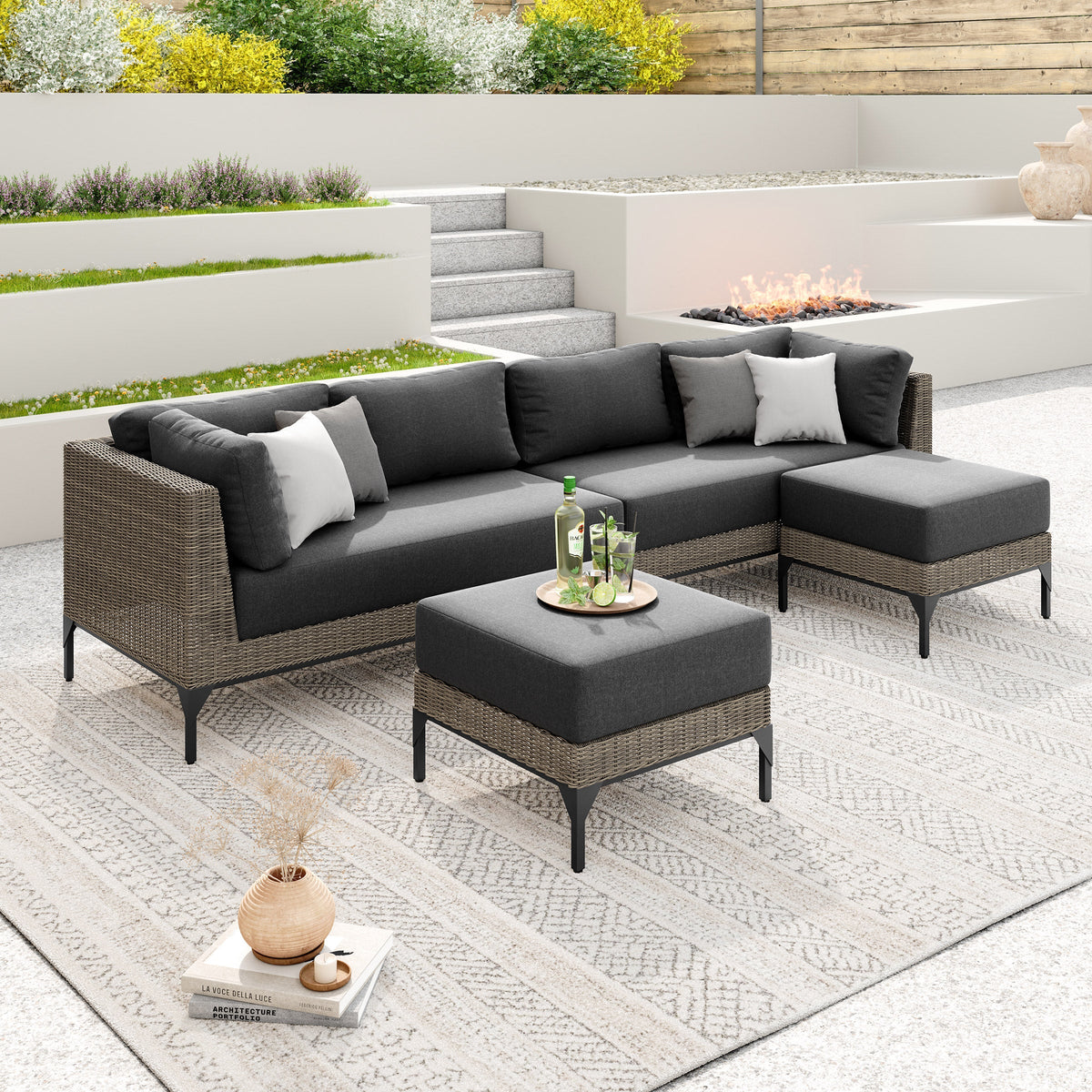 Aberdeen 4-piece Patio Conversation Set