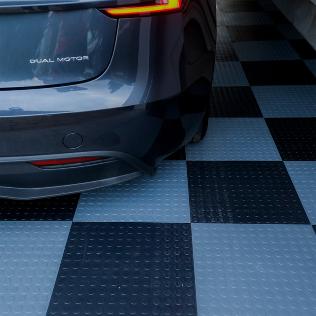 Ultralock Black & Grey Solid Garage Tiles C0