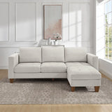 Thomasville Fabric Sofa with Ottoman