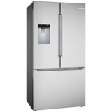 Bosch 100 Series 36 in. 21.6 cu ft. Stainless Steel Counter Depth French Door Refrigerator with QuickIce Pro System
