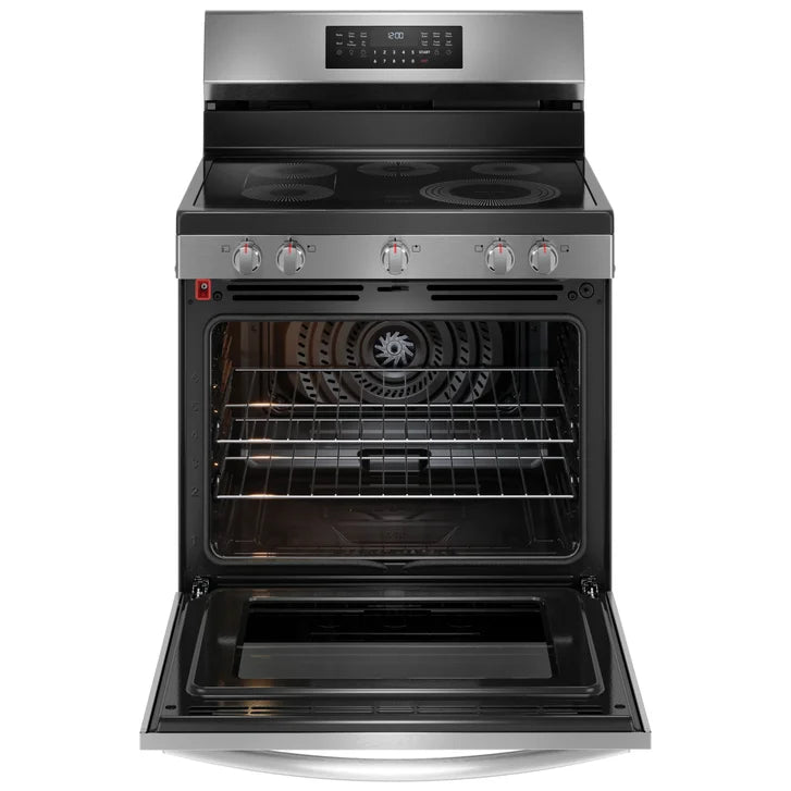 Frigidaire Gallery 30 in 5.3 cu ft. Stainless Steel Electric 5-Burner Range with Total Convection