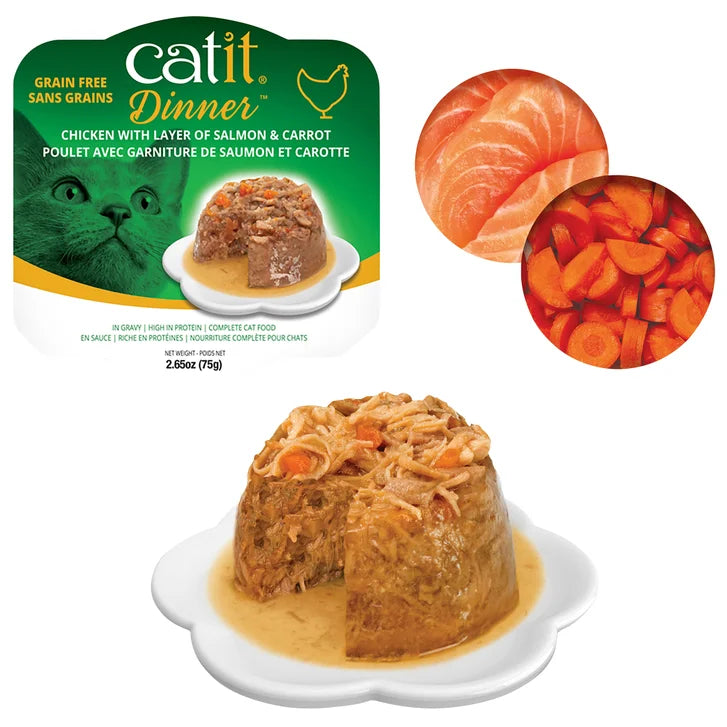 Catit Assorted Cat Food Dinners, 24 x 75 g (2.65 oz)