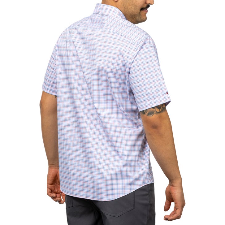Tommy Hilfiger Men's Untucked Short Sleeve Shirt
