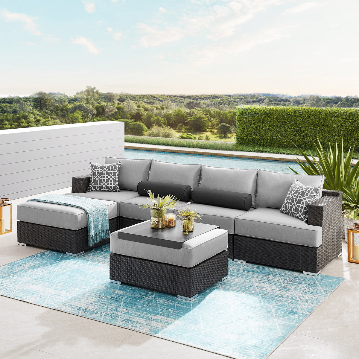 Niko 6-piece Patio Sectional Conversation Set