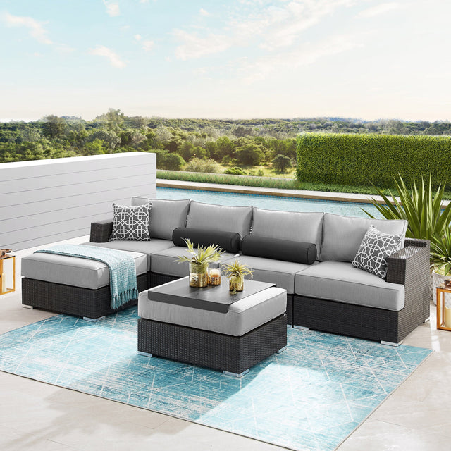 Niko 6-piece Patio Sectional Conversation Set U3