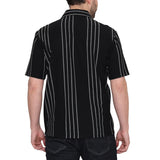 Ike Behar Men’s Vertical Stripe Textured Knit Polo Shirt