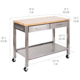 Seville Classics Kitchen Cart