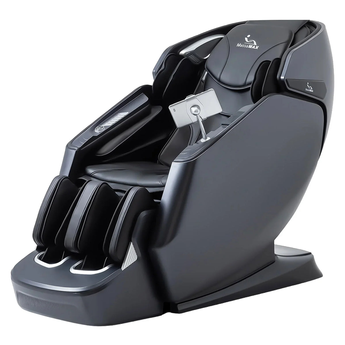 MassaMAX A675 4D Flexible Track Massage Chair, Black