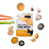 Broya Organic Bone Broth Turmeric & Ginger Chicken, 6 × 500 mL