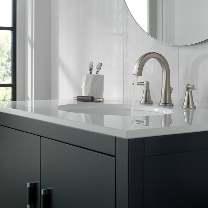 Delta Becker Two Handle Widespread Bathroom Faucet