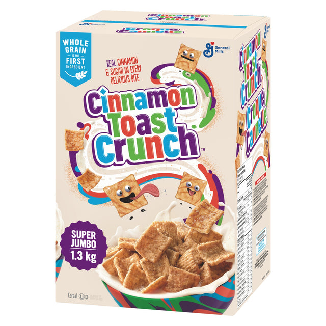 Super Jumbo Cinnamon Toast Crunch Cereal, 1.3 kg D3