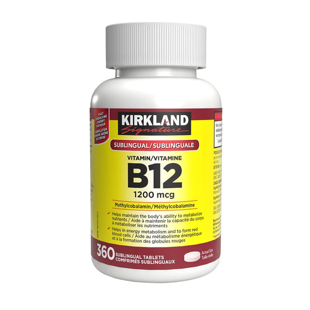 Kirkland Signature Vitamin B12 1200 mcg, 360 sublingual tablets U6
