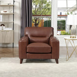Prospera Home Sorena Top-grain Leather Sofa, Loveseat and Chair