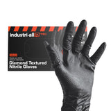 Industri-All Black Nitrile Gloves 8Mil