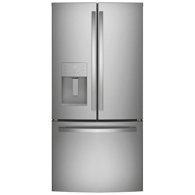 GE Profile 33 in. 24.8 cu ft. Stainless Steel French Door Refrigerator with External Ice and Water Dispenser V2
