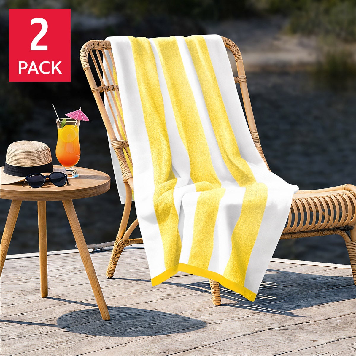 United Colors of Benetton Beach Towel, 2-pack