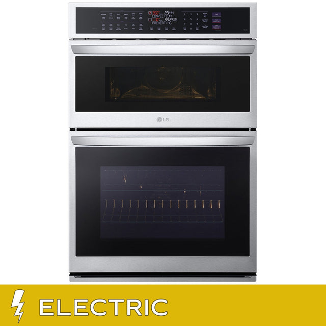 LG 6.4 cu ft. Stainless Steel Electric True Convection Double Wall Oven with Air Fry Z4