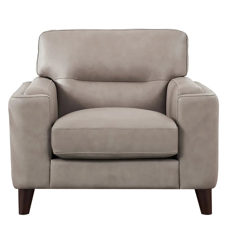 Prospera Home Sorena Top-grain Leather Sofa, Loveseat and Chair