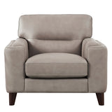 Prospera Home Sorena Top-grain Leather Sofa, Loveseat and Chair