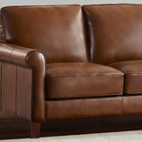 Prospera Home Larsen Top-grain Leather Sofa and Loveseat