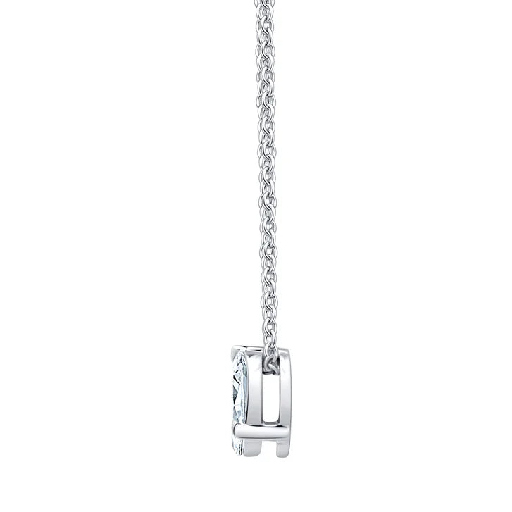 Marquise and Round Brilliant Diamond Pendant (0.40 ctw)