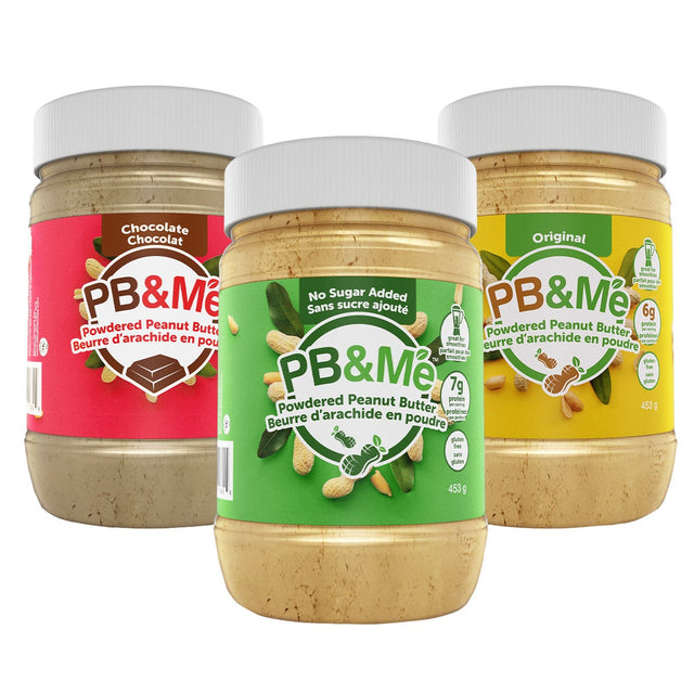 PB&Me Powdered Peanut Butter Variety Pack, 3 x 453 g C9