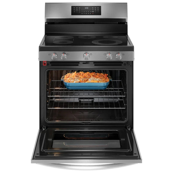 Frigidaire Gallery 30 in 5.3 cu ft. Stainless Steel Electric 5-Burner Range with Total Convection
