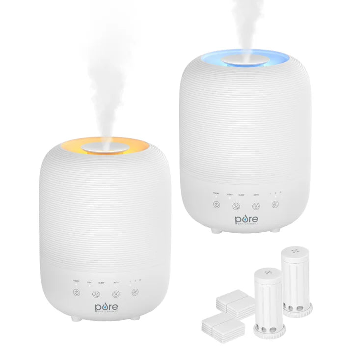 Pure Enrichment Hume Sense Top Fill Humidifier, 2 Pack