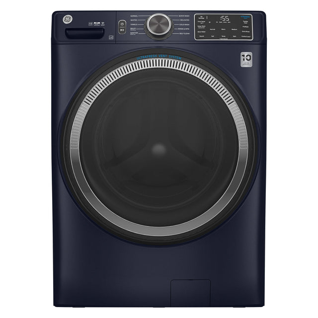 GE 5.5 cu ft. IEC Sapphire Blue Front Load Washer with UltraFresh Vent System H3