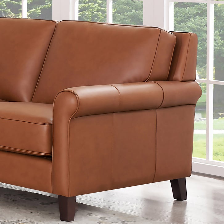 Prospera Home Larsen Top-grain Leather Sofa and Loveseat