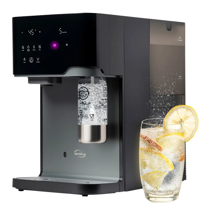 iSpring Sparkling Reverse Osmosis Water Maker with UV, Hot & Cold, TDS Monitor