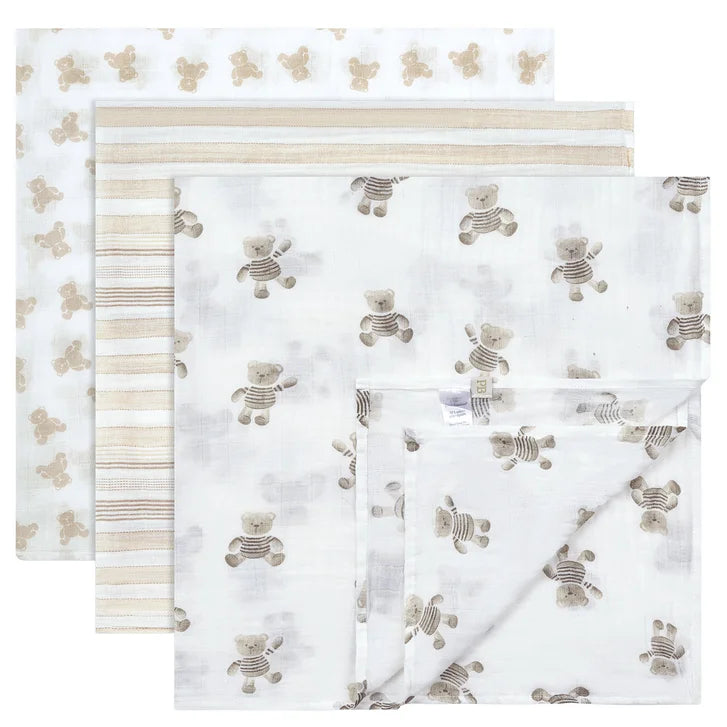 Piccolo Bambino Baby Swaddle Pack, 4-piece