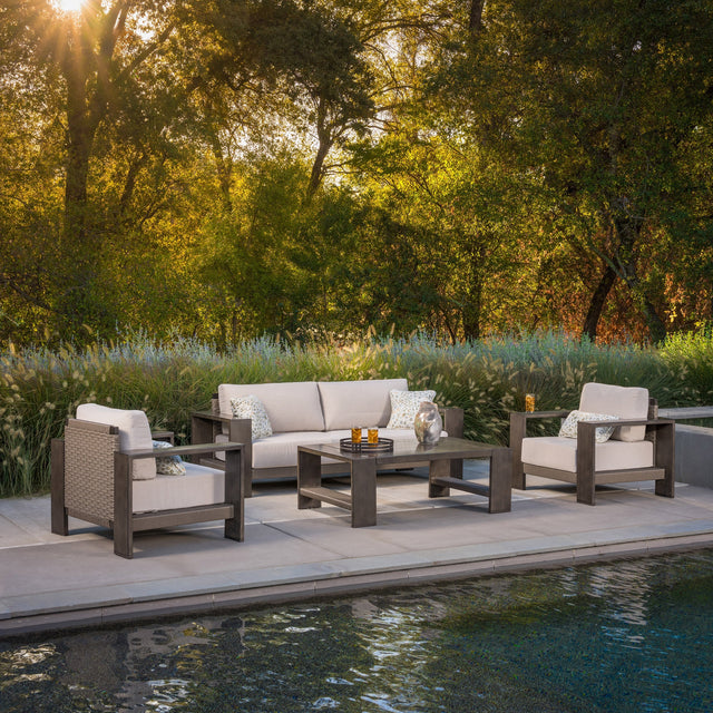 Bedford 4-piece Patio Conversation Set E4