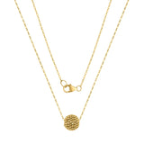 Beaded Ball Pendant in Yellow Gold