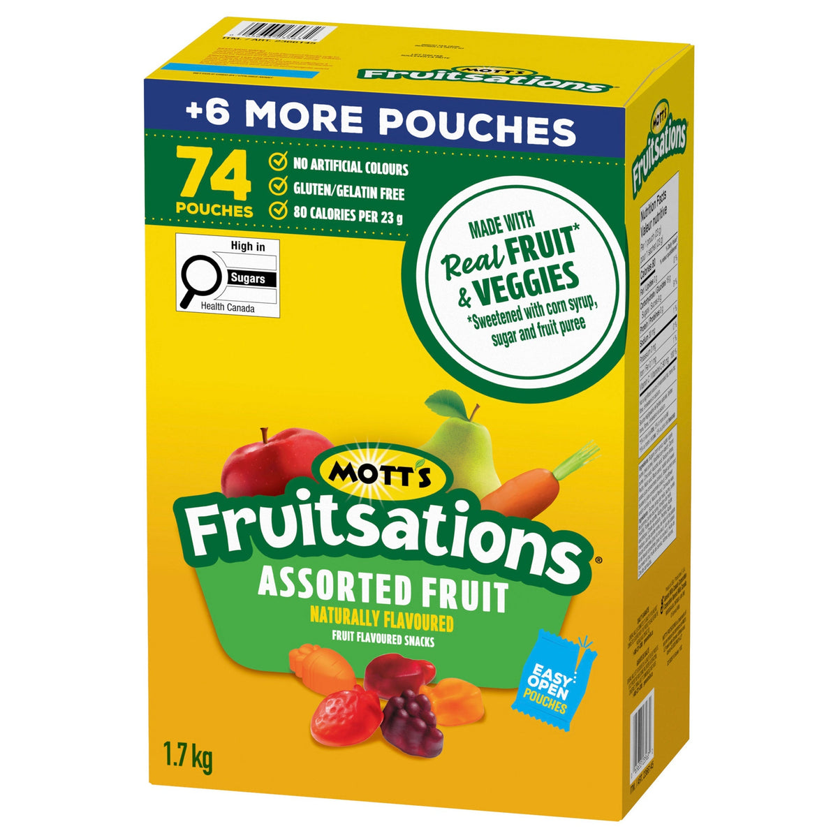 Mott's Fruitsations Snacks, 74 × 23 g
