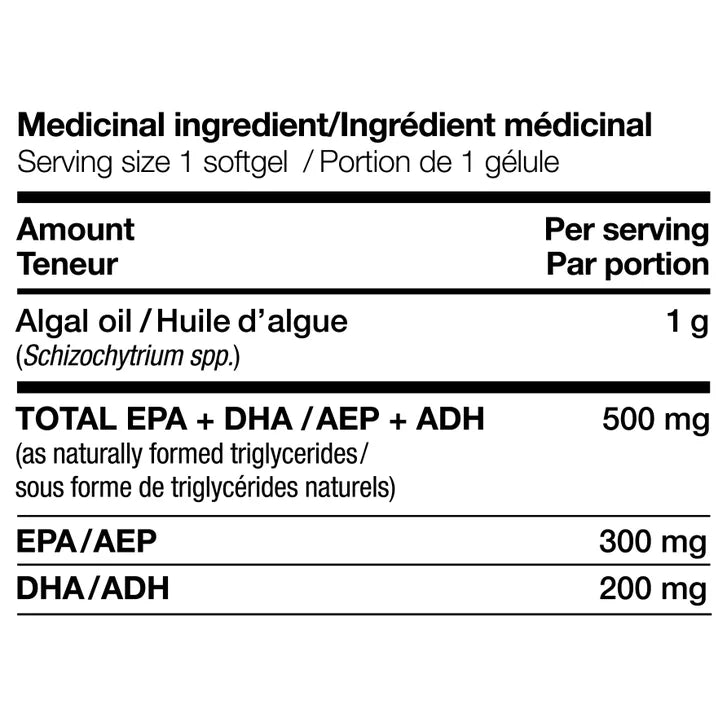 NutraVege Plant Based Omega-3, Mint Flavour, 75 softgels, 2-pack