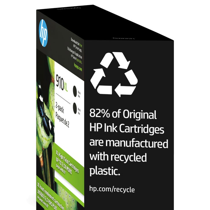 HP 910XL High Yield Black Original Ink Cartridge (3JB42BN) Twin-pack