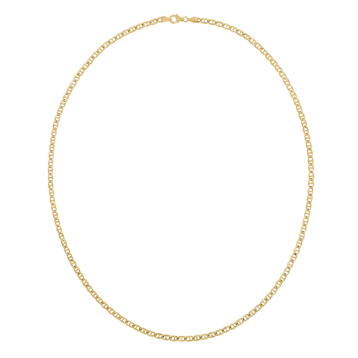 Diamond Cut Mariner Chain Necklace