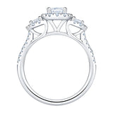 Princess Cut and Round Brilliant Diamond Ring (1.20 ctw)
