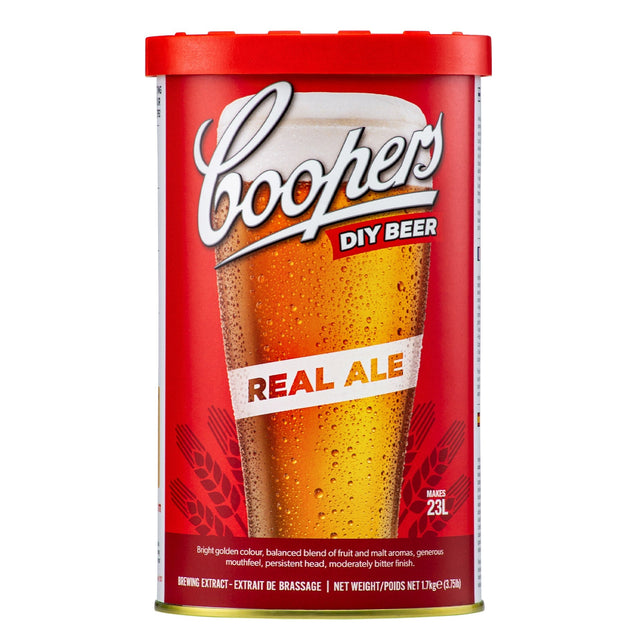 Coopers Brewing Extract Beer Kit, Real Ale ( 6 × 1.7 kg) W7