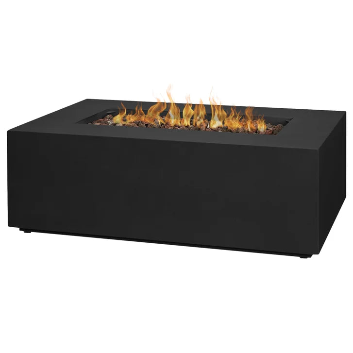Real Flame Aegean Steel 42 in. Rectangle Fireplace