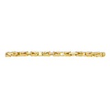 Double Row Byzantine Bracelet in Yellow Gold